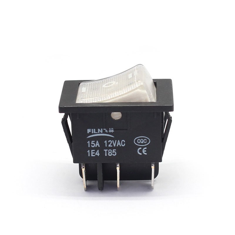 6 Pin 3 Position Rocker Switch Black Shell 3 6 Pin 3 Position Rocker Switch Black Shell - 图片 3