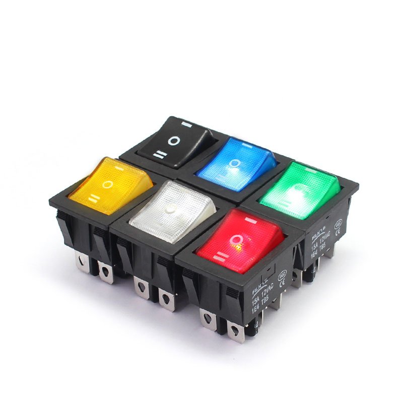 6 Pin 3 Position Rocker Switch Black Shell 1 6 Pin 3 Position Rocker Switch Black Shell