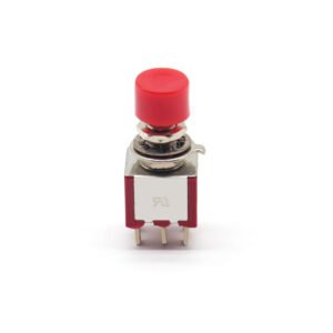 6 Pin Mini Toggle Switch with Red Small Round Cap
