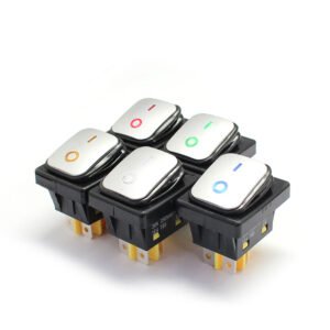 Heavy Duty 2 Position Rocker Switch Sliver