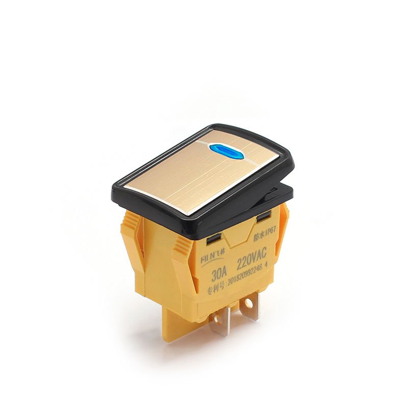 Rocker Light Switch Black Sliver KCD4 2 Rocker Light Switch Black Sliver KCD4 - 图片 2