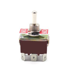 Self Resert 6 Pin ON-OFF-ON Toggle Switch Brown