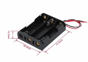 3 AA Battery Holder Dimension Diagram