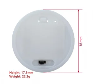 Dimension Diagram of 3 AA Round Panel-Mount Battery Holder 85mm