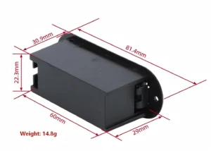Dimension Diagram of 9V Panel-Mount Battery Holder